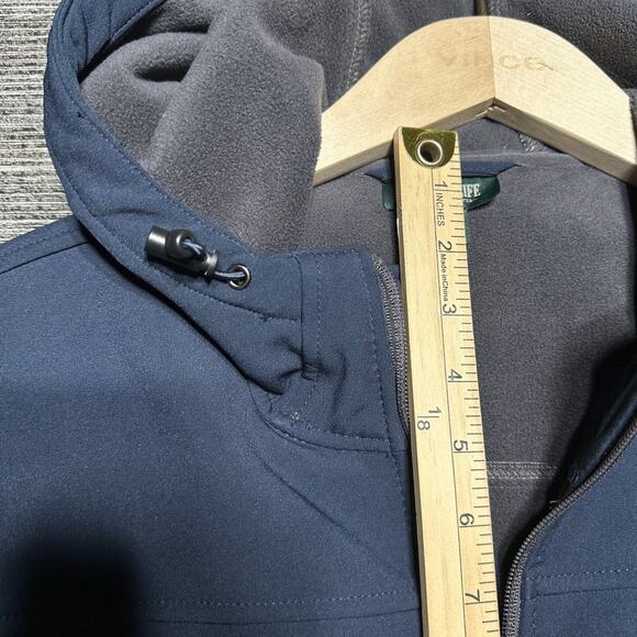 Outdoor Life Jacket Men's M Blue Soft Shell Full Zip Pockets - Picture 5 of 11